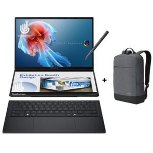 ASUS Zenbook Duo 14 OLED | Dual 14" 3K Touch | Intel Core Ultra 9 | 32GB DDR5 RAM | 1TB SSD | 2-in-1 - Inkwell Gray