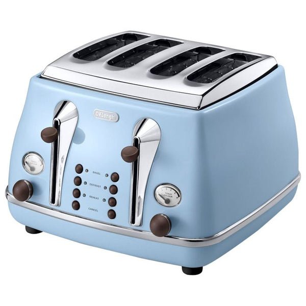 Delonghi CTI4003.AZ 4 Slice Toaster - Azure