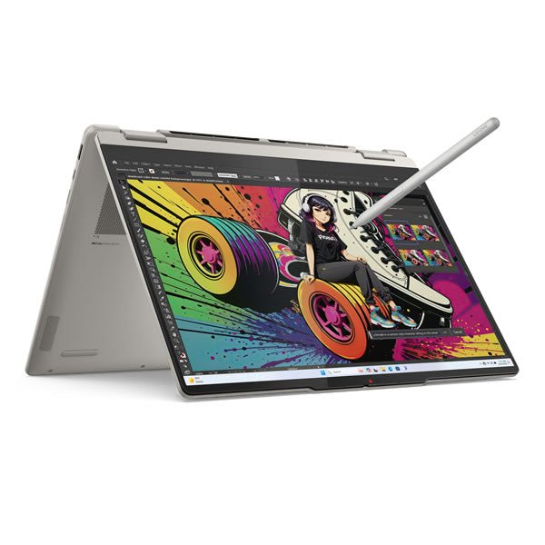 Lenovo | Yoga 7 | 14" 2.8K WQXGA+ OLED | AMD Ryzen™ AI 7 350 | 32GB LDDR5 | 1TB SSD | Touch 2-in-1 - Seashell