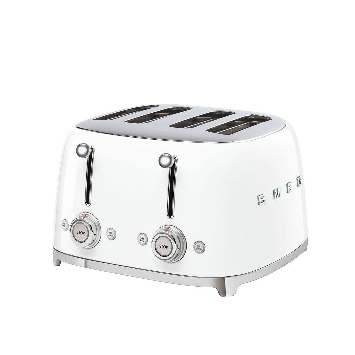 Smeg TSF03WHEU 50's Retro Style 4 Slice Toaster - White