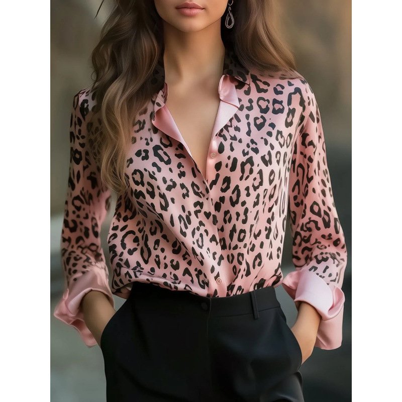 Solid-color Casual Loose-fit Women's Shirt - Image 10