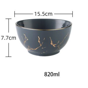 Nordic Light Luxury Style Phnom Penh Marble Household Bowl