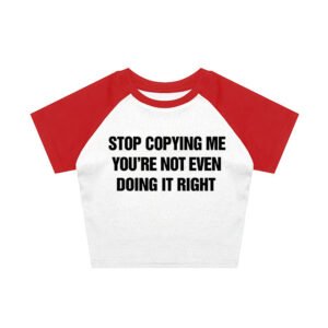 Alphabet Streetwear ShortSlim-fit Women's T-shirt For Foreign Trade European And American Style