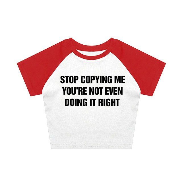 Alphabet Streetwear ShortSlim-fit Women's T-shirt For Foreign Trade European And American Style - Image 9