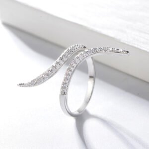 Womens Stylish Adjustable Open Ring With A Unique Design