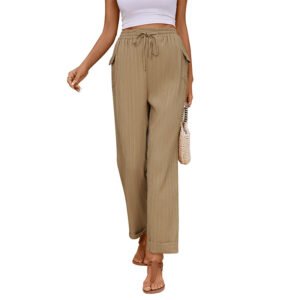 Elasticated Autumn New Pleated Casual Pants Trousers