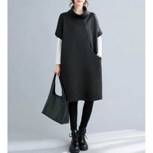 Womens Long-Sleeve Vest Dress Coat