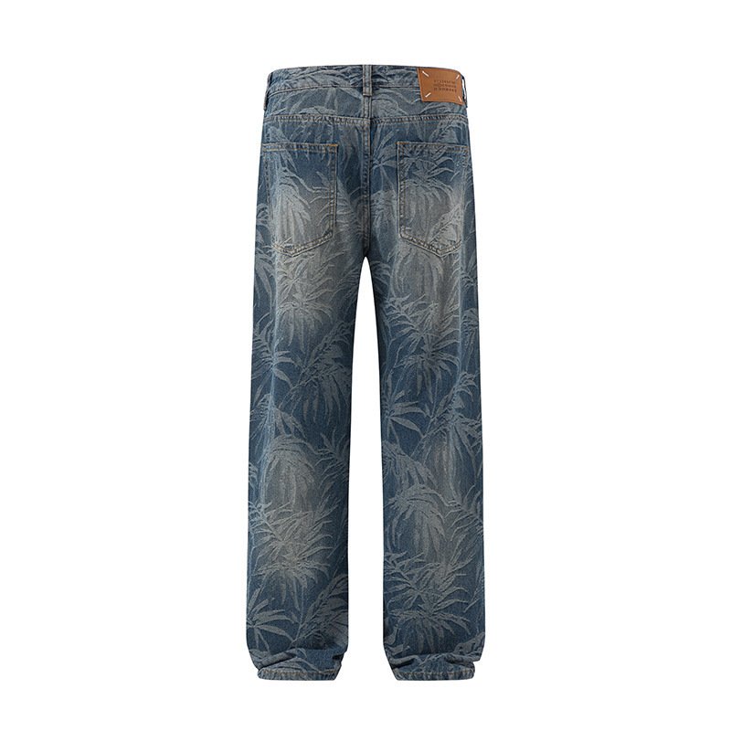 Men's Loose Straight Hawaii Beach Printing Wide Leg Pants - Image 2