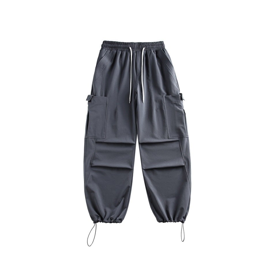 Casual Straight-leg Loose Cargo Pants Male - Image 8