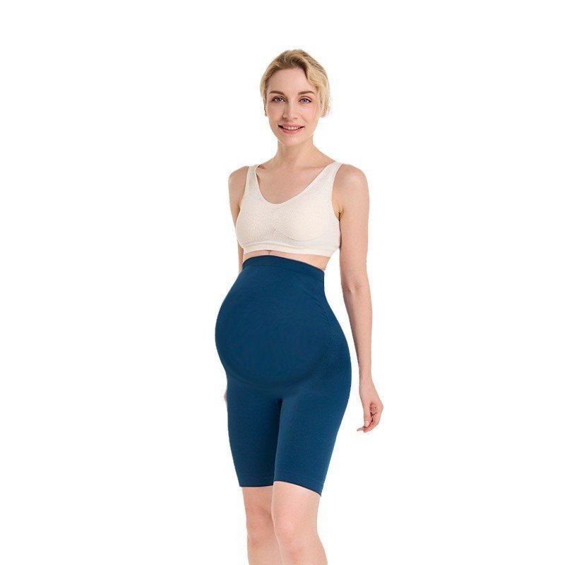 Knitted High Elastic Belly Contracting Hip Lifting Pregnant Women Shaping Pants - Image 6
