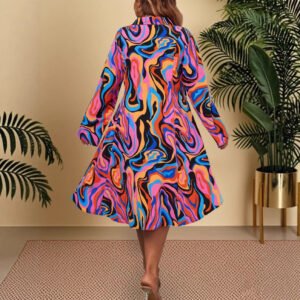 Fashionable Loose-fit Printed Dress