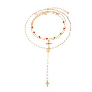 Hip Hop Diamond Cross Pendant Necklace