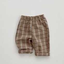 Men's Treasure Babies' Trousers Plaid Pants Leisure