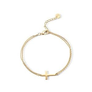 Compact Cross Charm Bracelet For A Touch Of Coastal Luxury