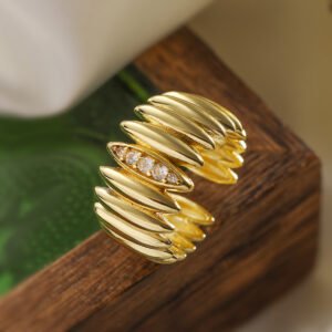 Geometric Open Ring For Women