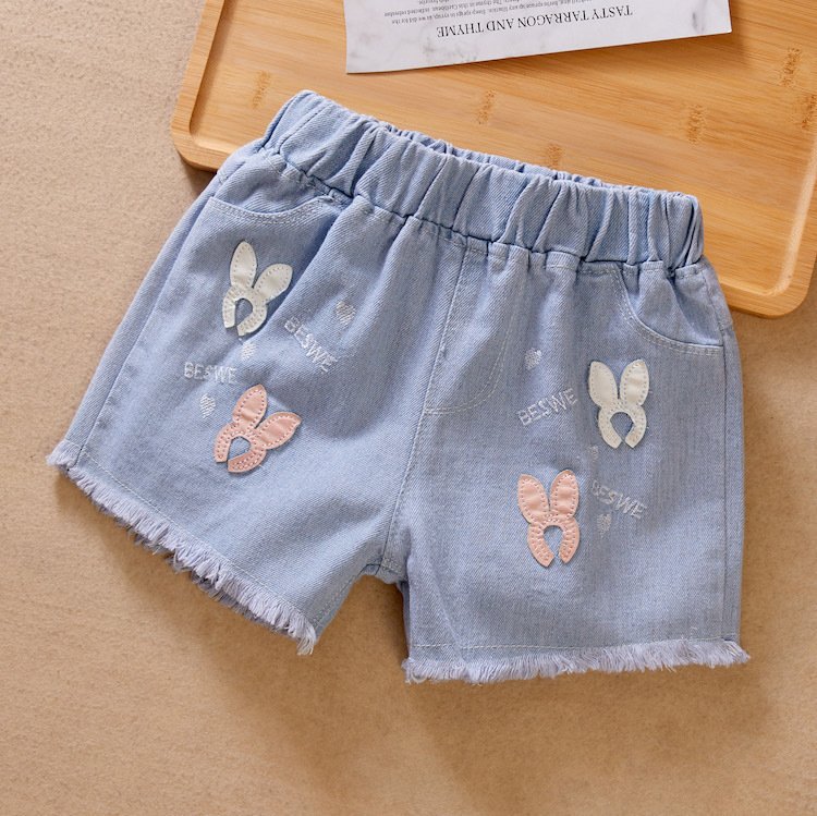 Girls' Denim Shortsversatile And Perfect For Wearing Outdoors - Image 9