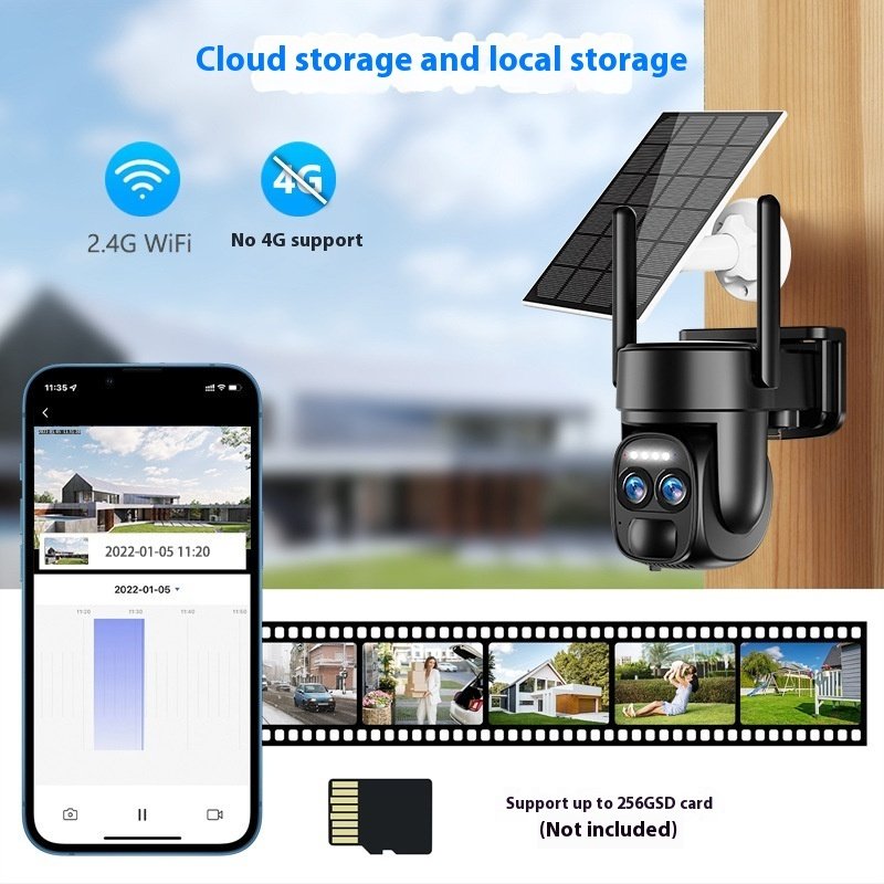 Solar 8x Zoom Camera Surveillance 4Gwifi Full Color Night Vision - Image 5