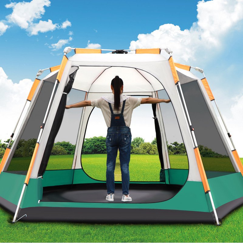 Outdoor 3-4-5-6 People Fully Automatic Camping Tent - Image 3