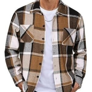Plaid Casual Long Sleeve Jacket Versatile Shirt