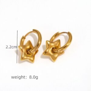 Stylish Detachable Heart-shaped Hoop Earrings With A Premium Feel