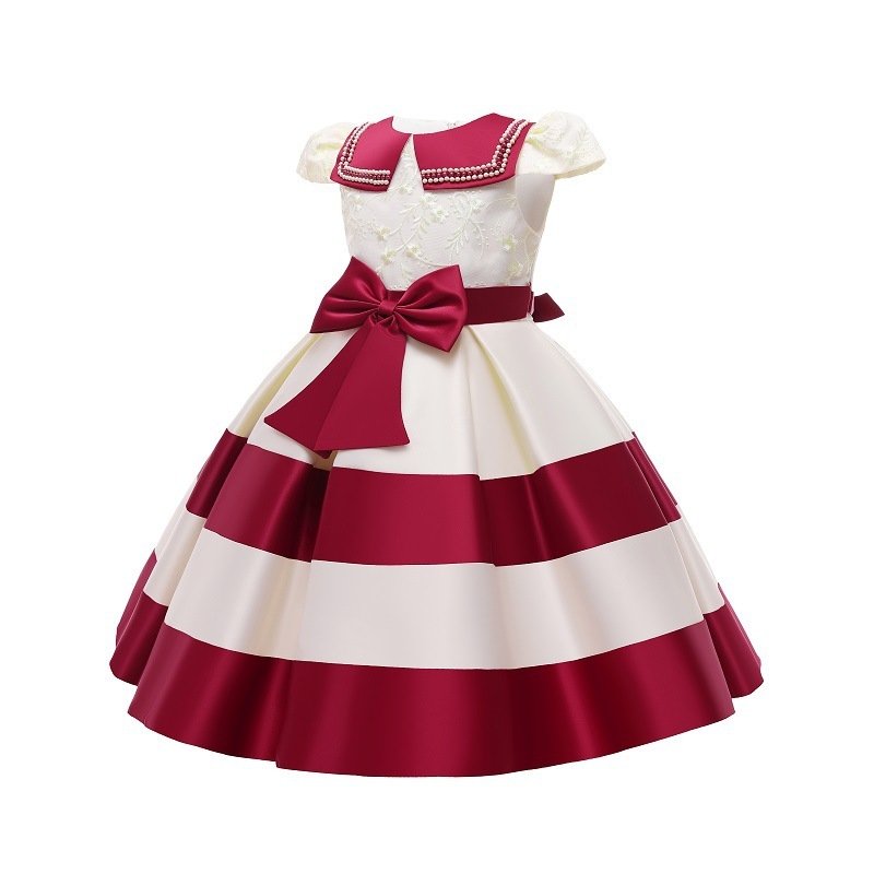 Spliced Airplane Sleeves Baby Piano Show Princess Dress - Image 6