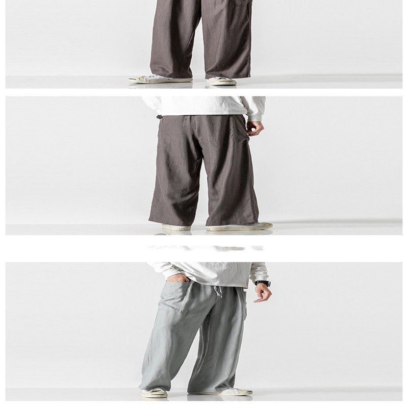 Retro Chinese Style Loose BF Retro Style Wide-Leg Pants - Image 3