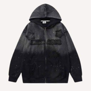 Men's Loose Casual Printed Hooded Sweatshirt
