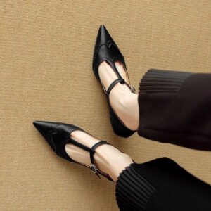 Women's French-style Vintage Engraving Stiletto Heel High Heels