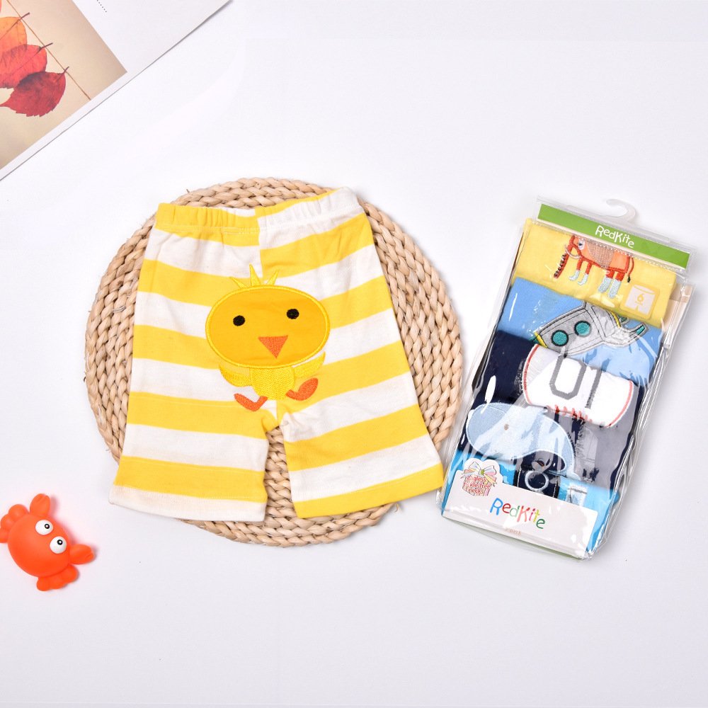 Cotton Butt Pants 5 Pack Baby Cartoon Cute Shorts - Image 2