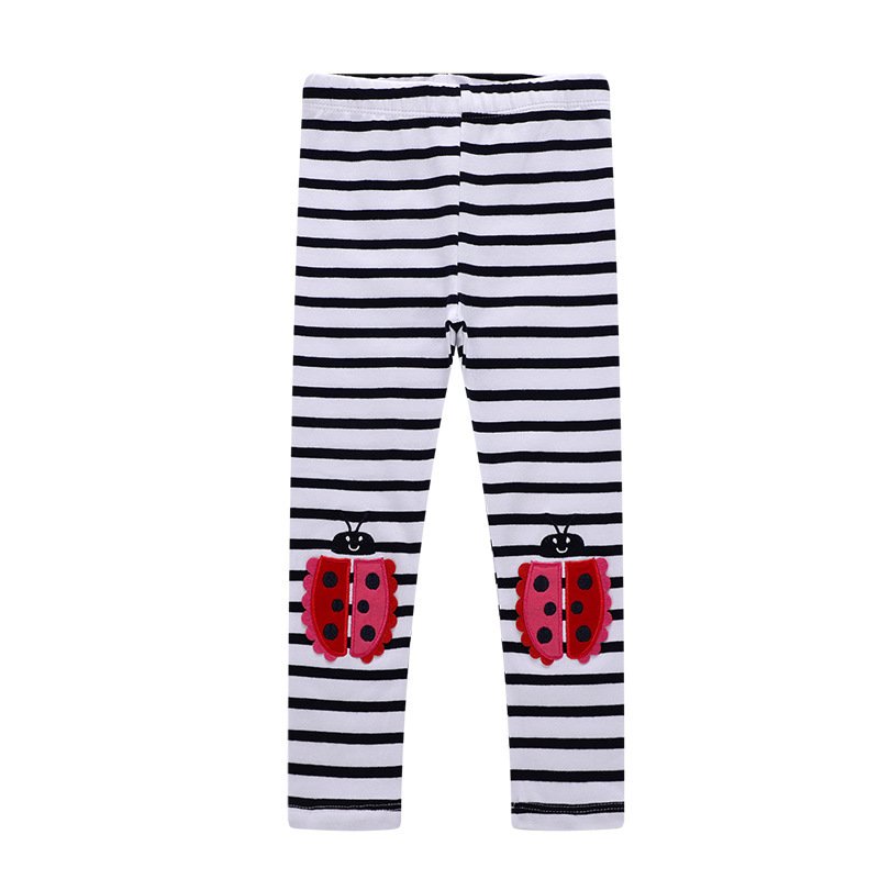 Spring new European and American children's pantyhose cartoon girls trousers leggings cute children's clothing - Image 3
