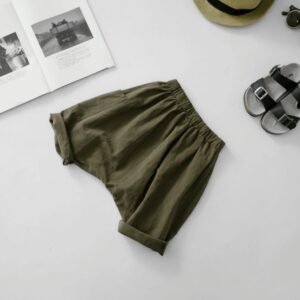 Cotton and linen trousers for children