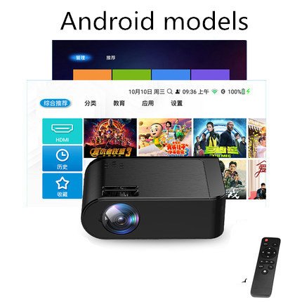 Home Office HD Mobile Wifi Wireless Projector - Image 3