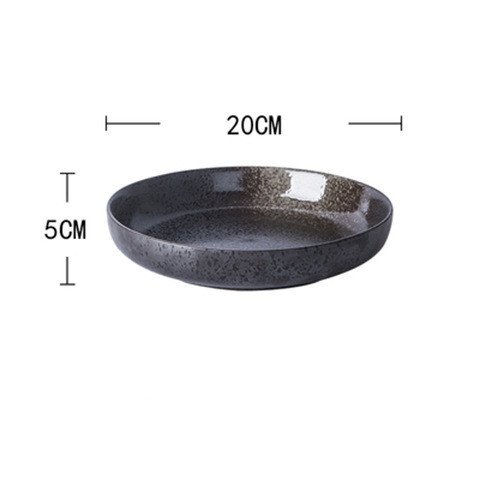 Japanese-Style Simple Tableware, Ceramic Dishes, Creative Salad Dishes, Deep Discs - Image 4