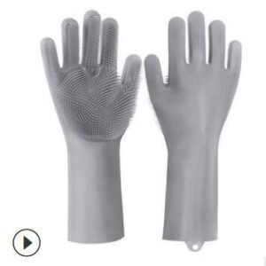 Silicone Heat-resistant Cleaning Brush Scrubbing Gloves
