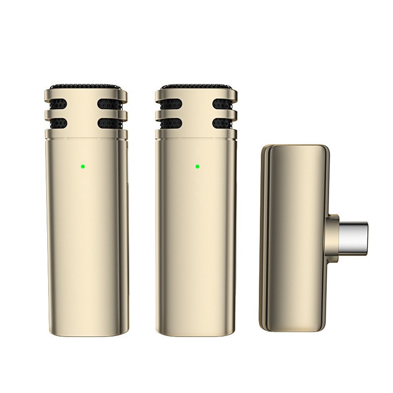 Double Microphone Wireless Collar Clip Microphone Outdoor Short Video Recording Live Broadcast Small Microphone - Image 8