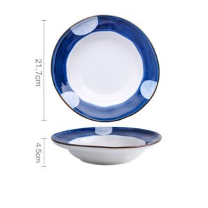 Ceramic Breakfast Plate Round Deep Plate Flat Plate