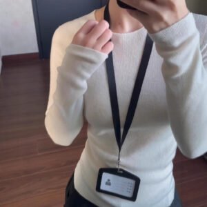 Round Neck Knitted Sweater For Women