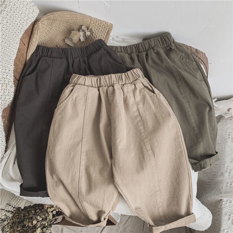 Children's Line-pressing Casual Pants Boys And Girls Baby Pants Spring And Autumn Clothing - Image 3