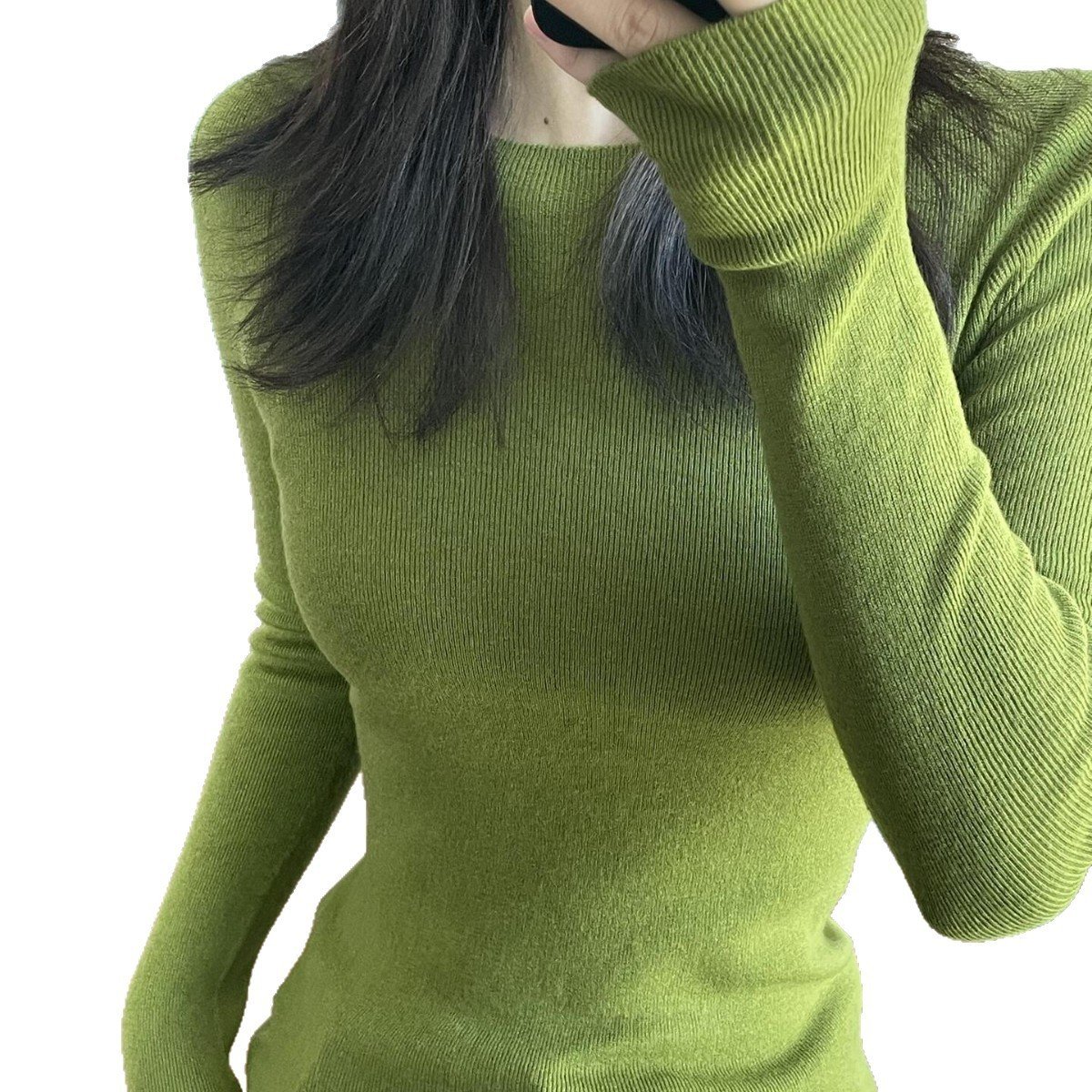 Round Neck Knitted Sweater For Women - Image 5
