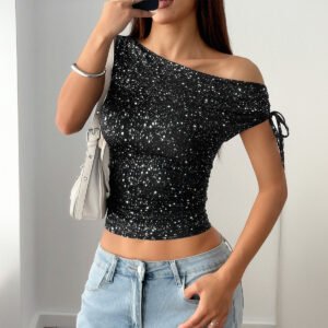Spicy Girl Sexy Polka-Dot Sleeveless Tank Top Women's T-Shirt