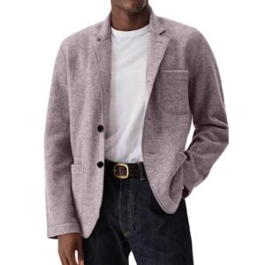 Men's Solid-Color Casual All-Match Wool Coat