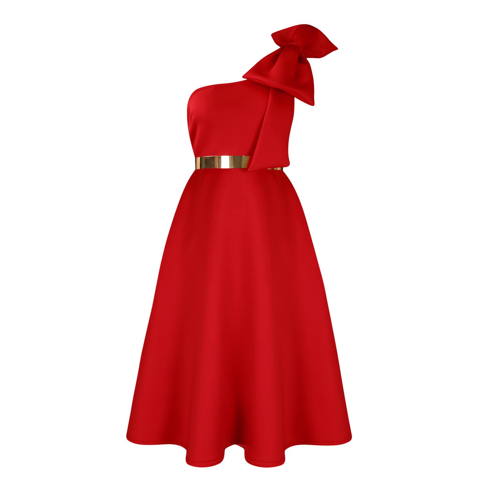 Valentines Day Fashionable Solid-Color Sexy Evening Gown For Women - Image 8