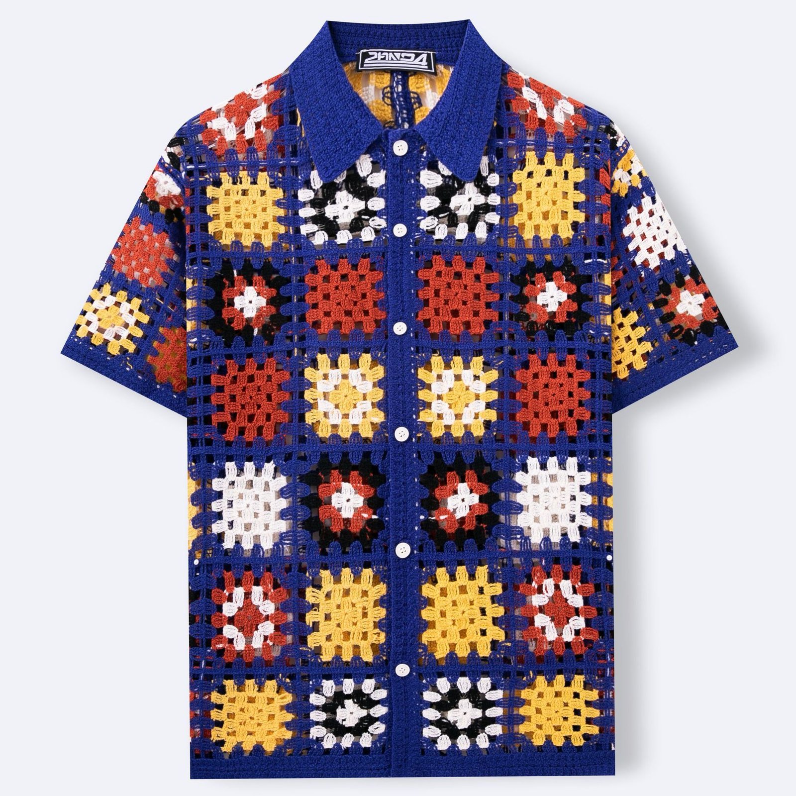 Hand Crocheting Knitwear Hollow Shirt - Image 2