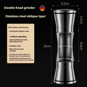 304 Double-headed Stainless Steel Pepper Grinder