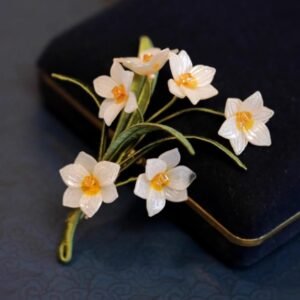 Hand-wrapped Daffodil Vintage Pins Accessorize Coat Accessories