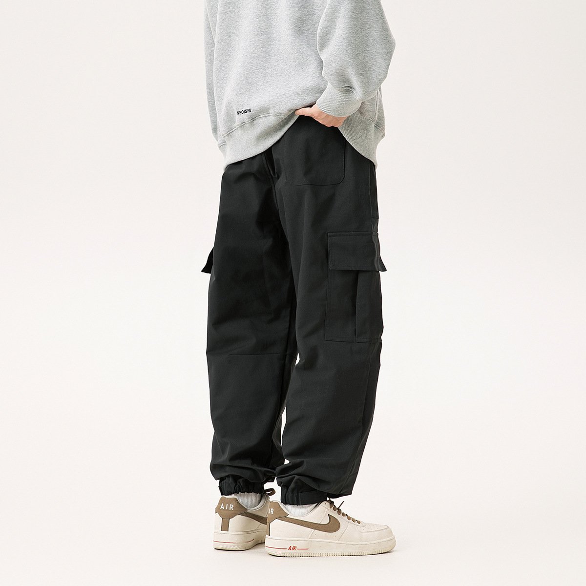 Autumn Outdoor Retro Pocket Overalls Men's Loose Straight Casual - Image 2