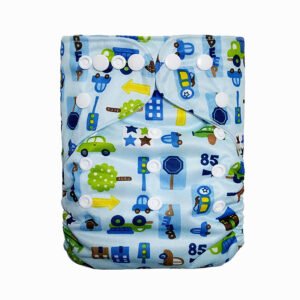 Double breasted washable diaper pants