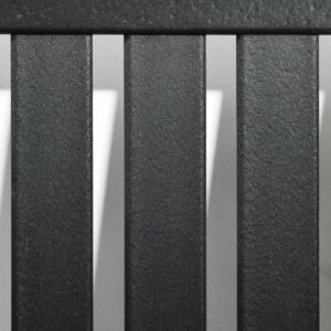 2 Piece All-Weather Patio Chairs, HDPE Patio Dining Chair Set, Heavy Duty Wood-Like Outdoor Furniture, Black