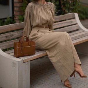 Elegant French-style Long-sleeve Solid-color Shirt For Independent Online Stores Long Skirt