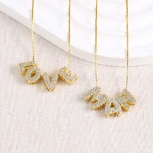 English Letter Bubble Small Letter Pendant